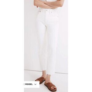 NWT Madewell The Perfect Vintage Jean in Tile White Sz 23 MC495